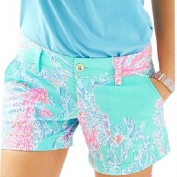 Lilly Pulitzer Pants - Lilly Pulitzer Callahan Shorts In Minty Fresh